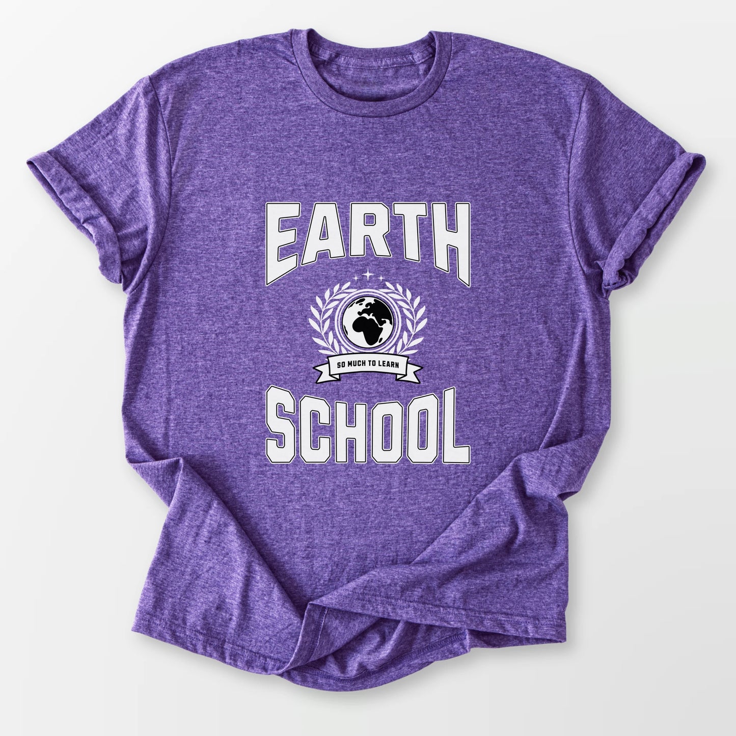 Earth School Tee Heather Purple T-Shirt