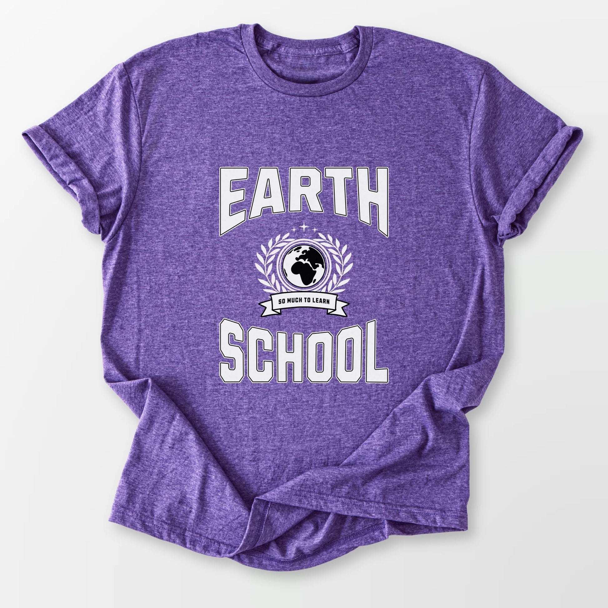 Earth School Tee Heather Purple T-Shirt