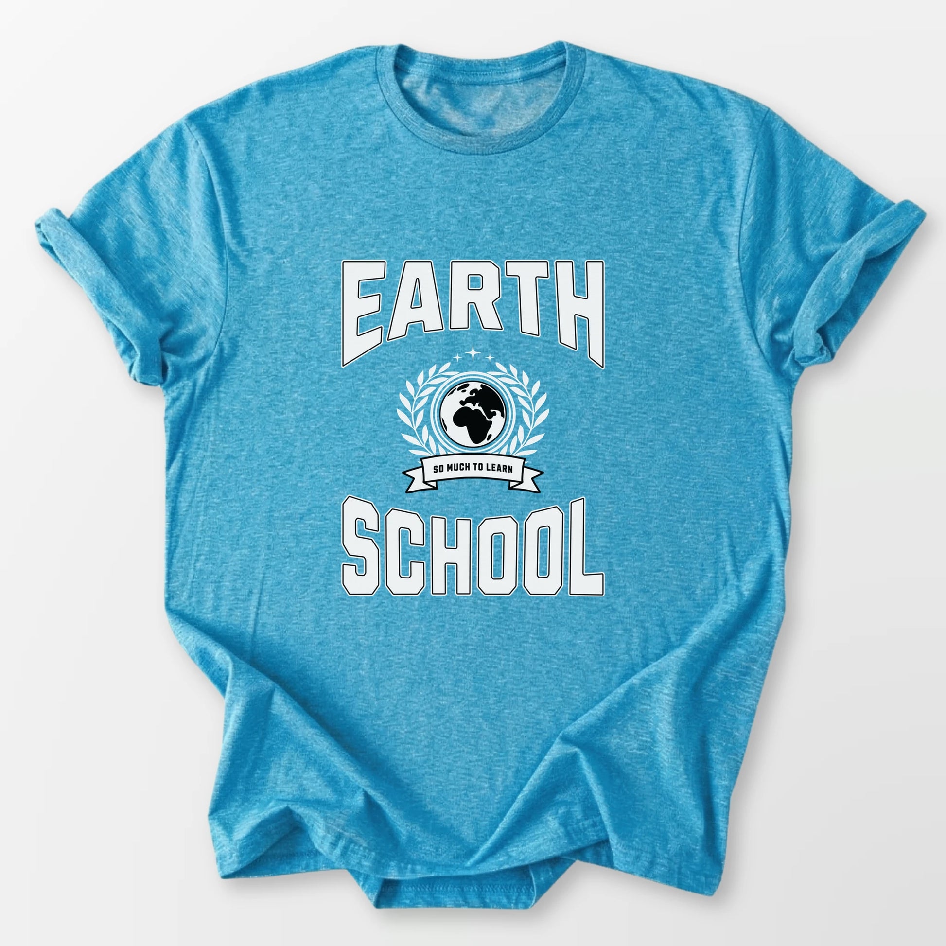 Earth School Tee Heather Sapphire T-Shirt