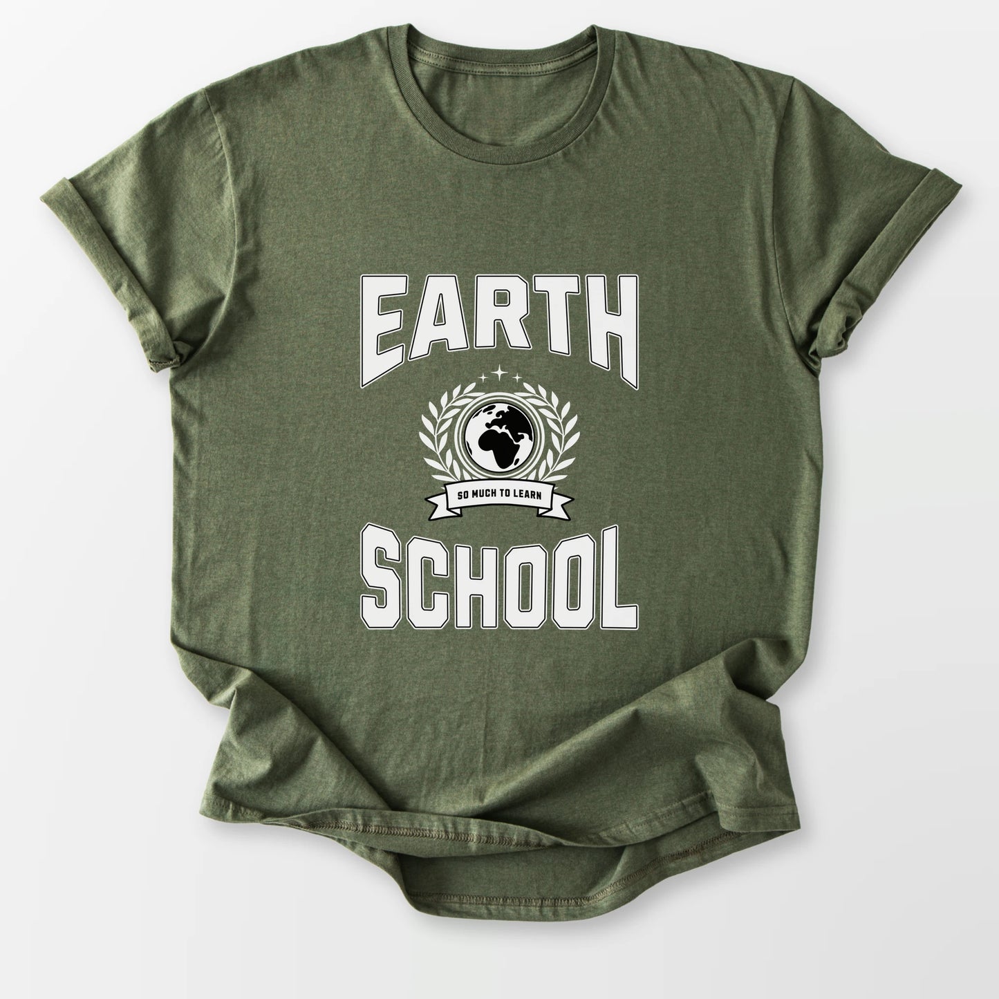 Earth School Tee Military Green T-Shirt