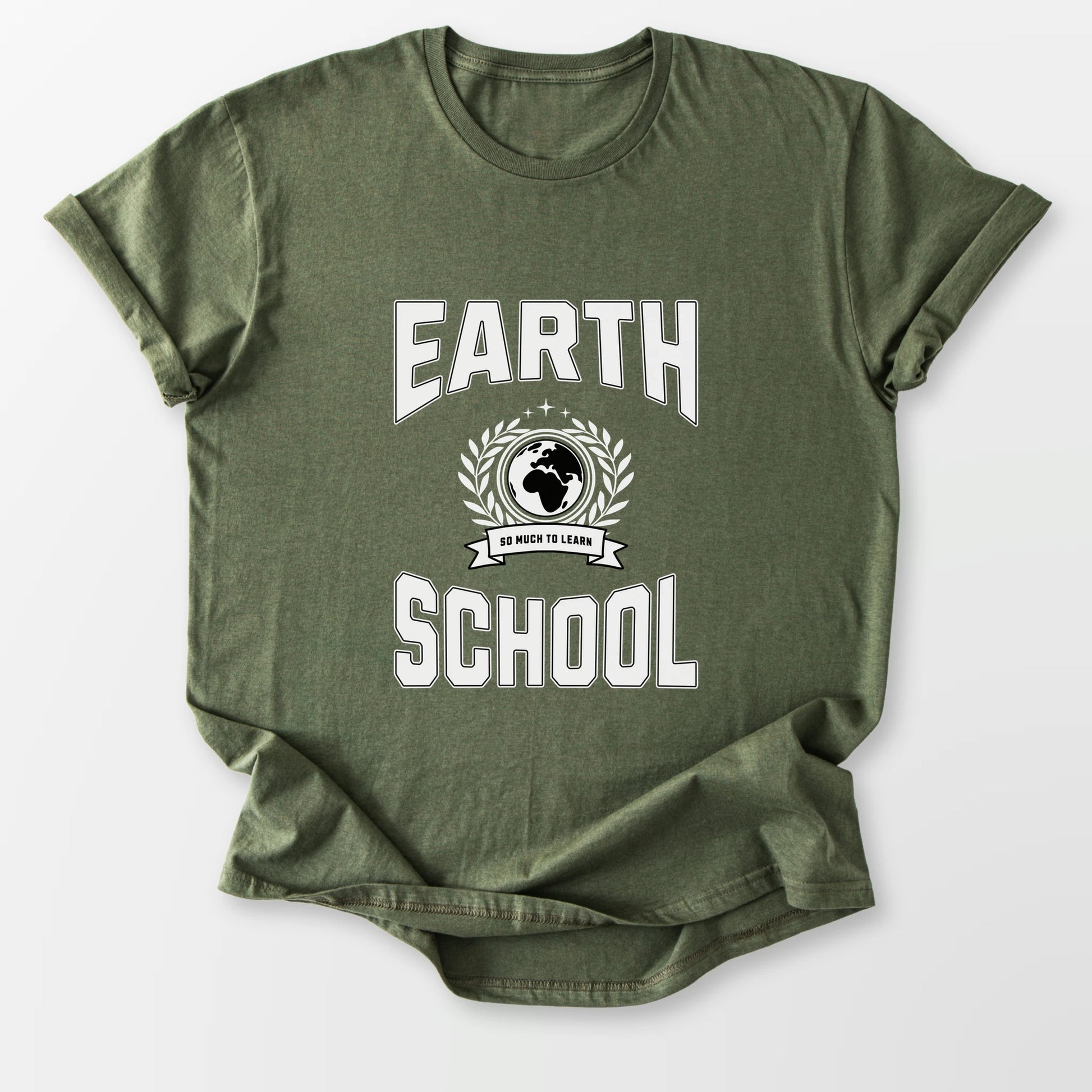 Earth School Tee Military Green T-Shirt