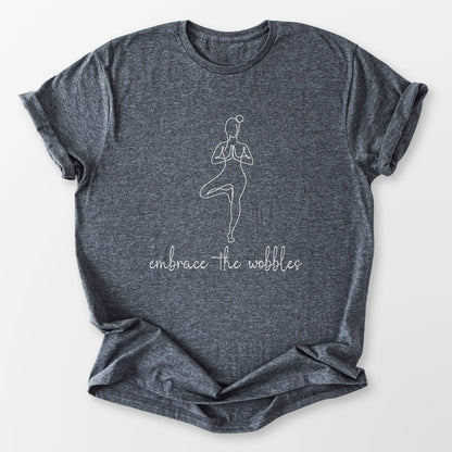 Embrace the Wobbles Tee Dark Heather Grey T-Shirt