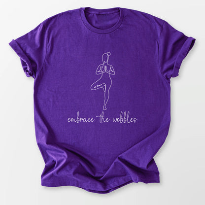 Embrace the Wobbles Tee Purple T-Shirt