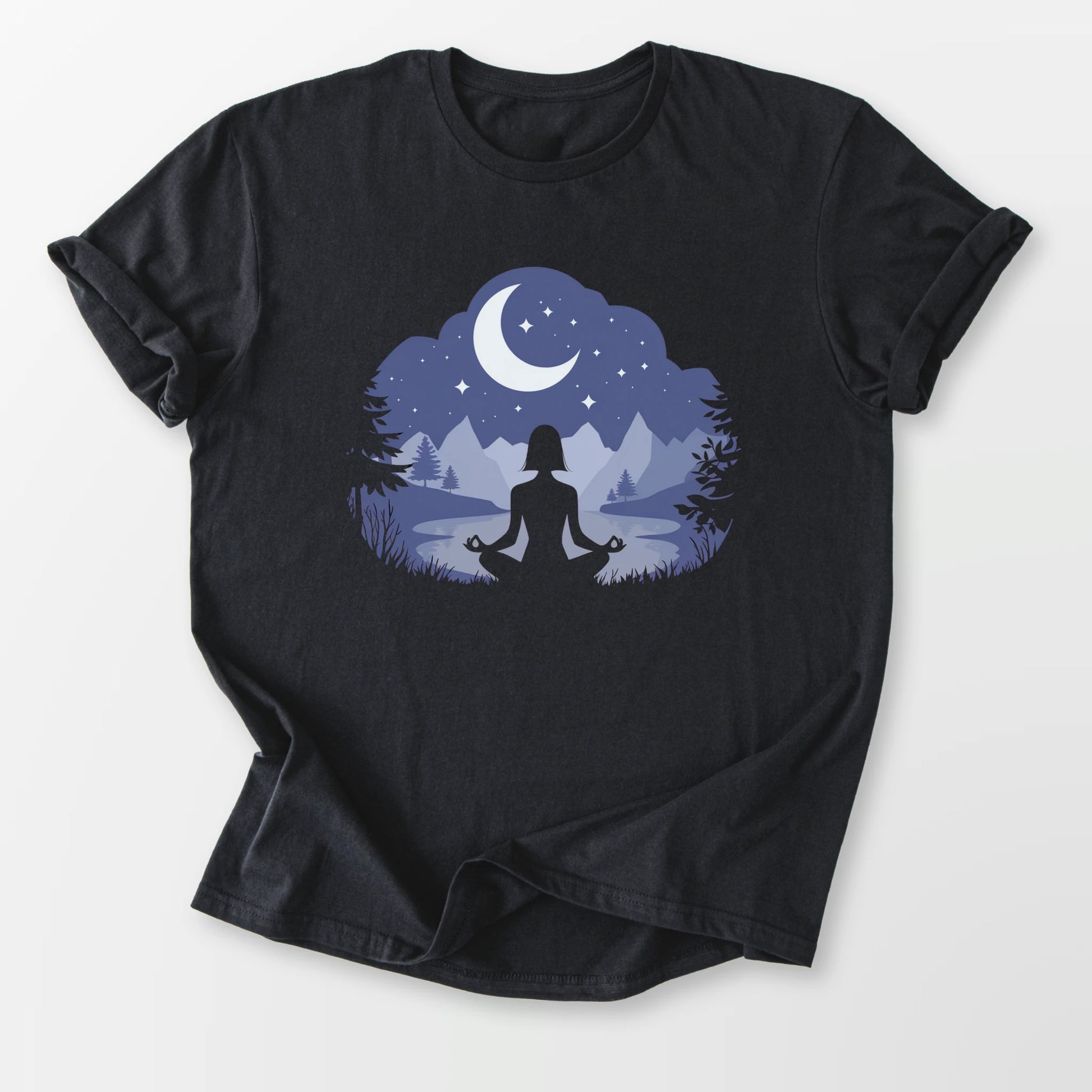 Evening Peace Tee Black T-Shirt