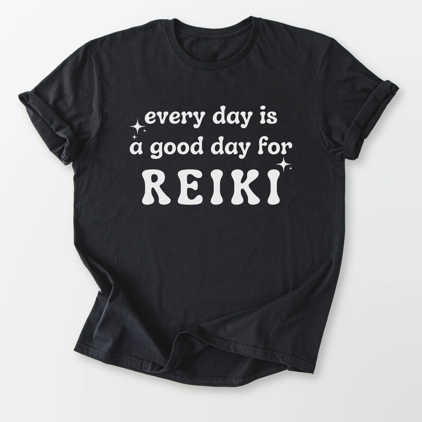 Every Day is For Reiki Tee Black T-Shirt