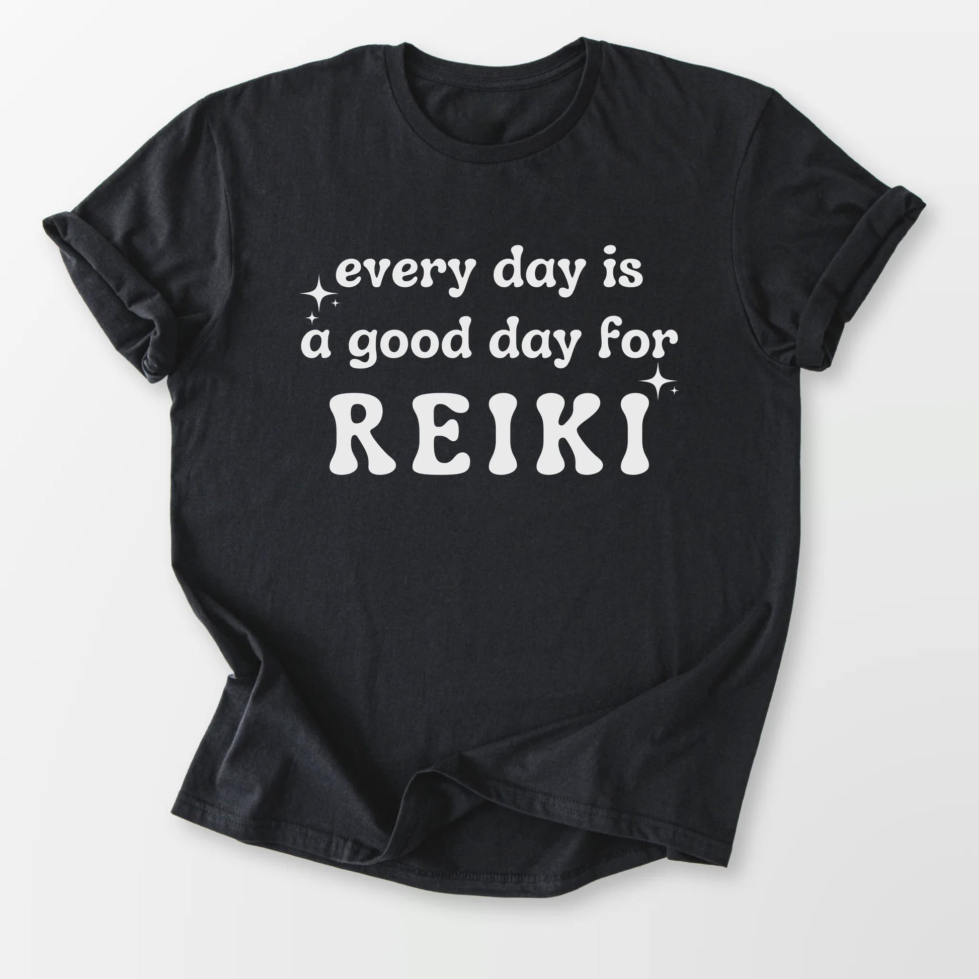 Every Day is For Reiki Tee Black T-Shirt