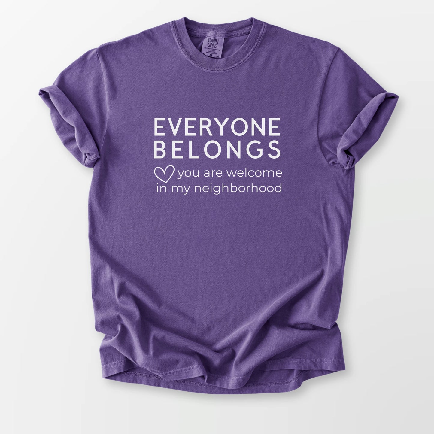 Everyone Belongs Comfort Tee Grape T-Shirt