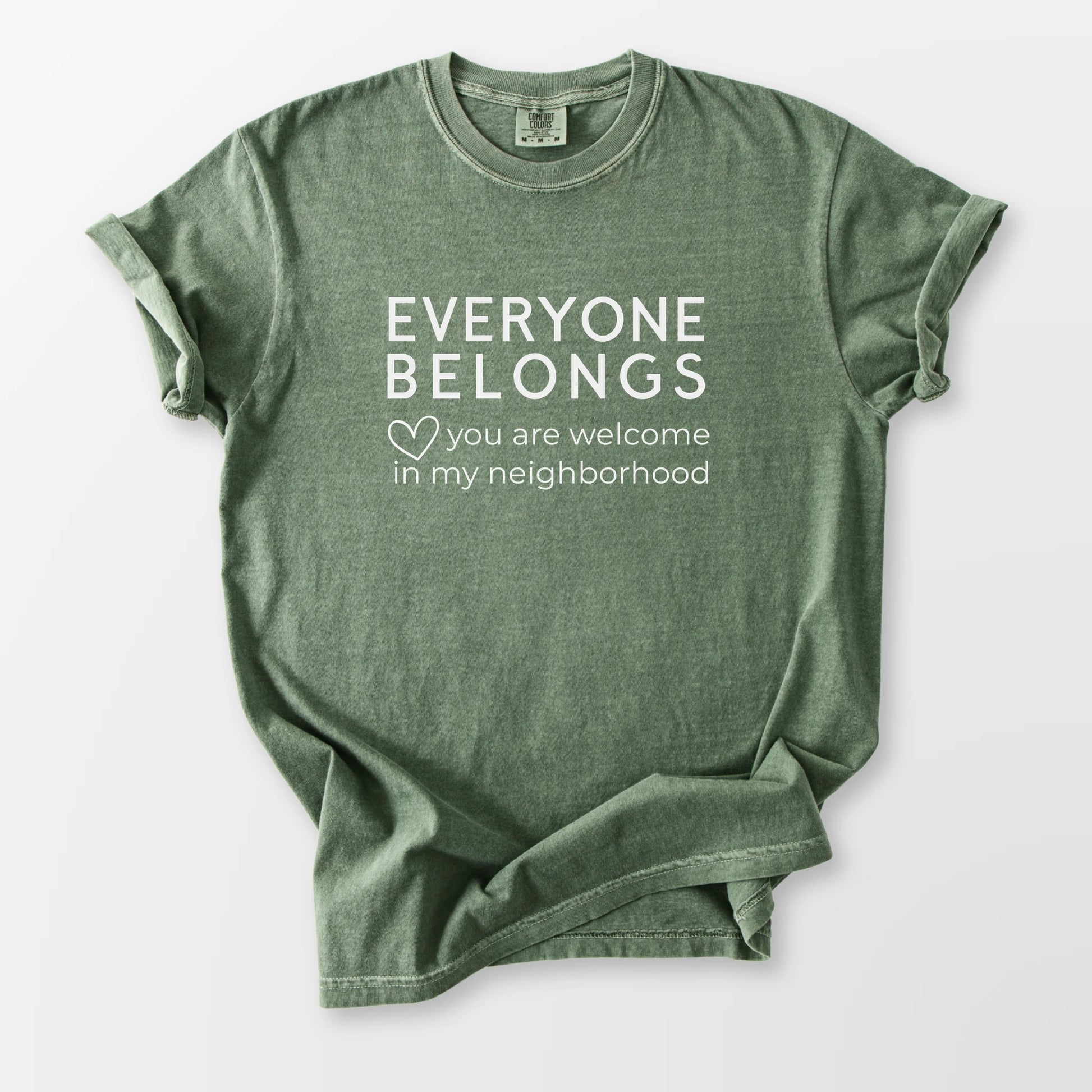 Everyone Belongs Comfort Tee Moss T-Shirt