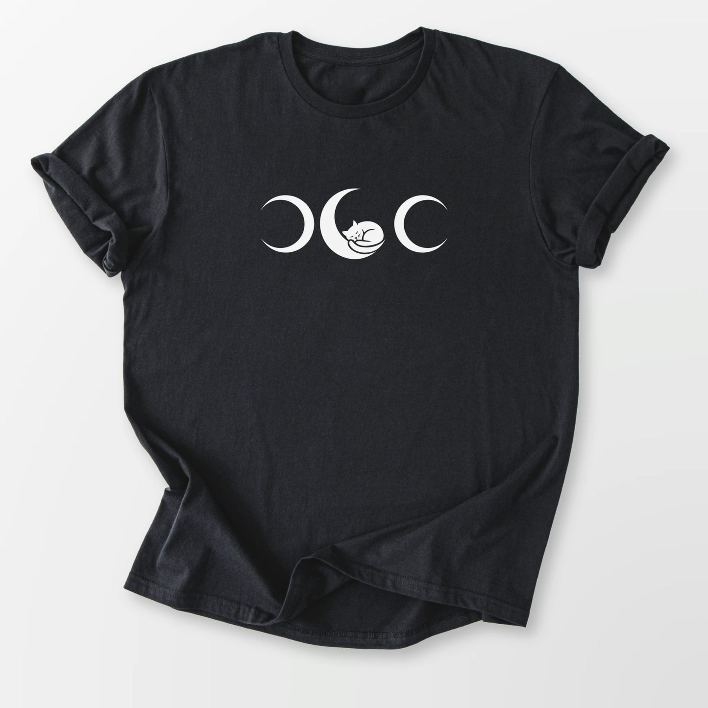 Familiar Moon Tee Black T-Shirt