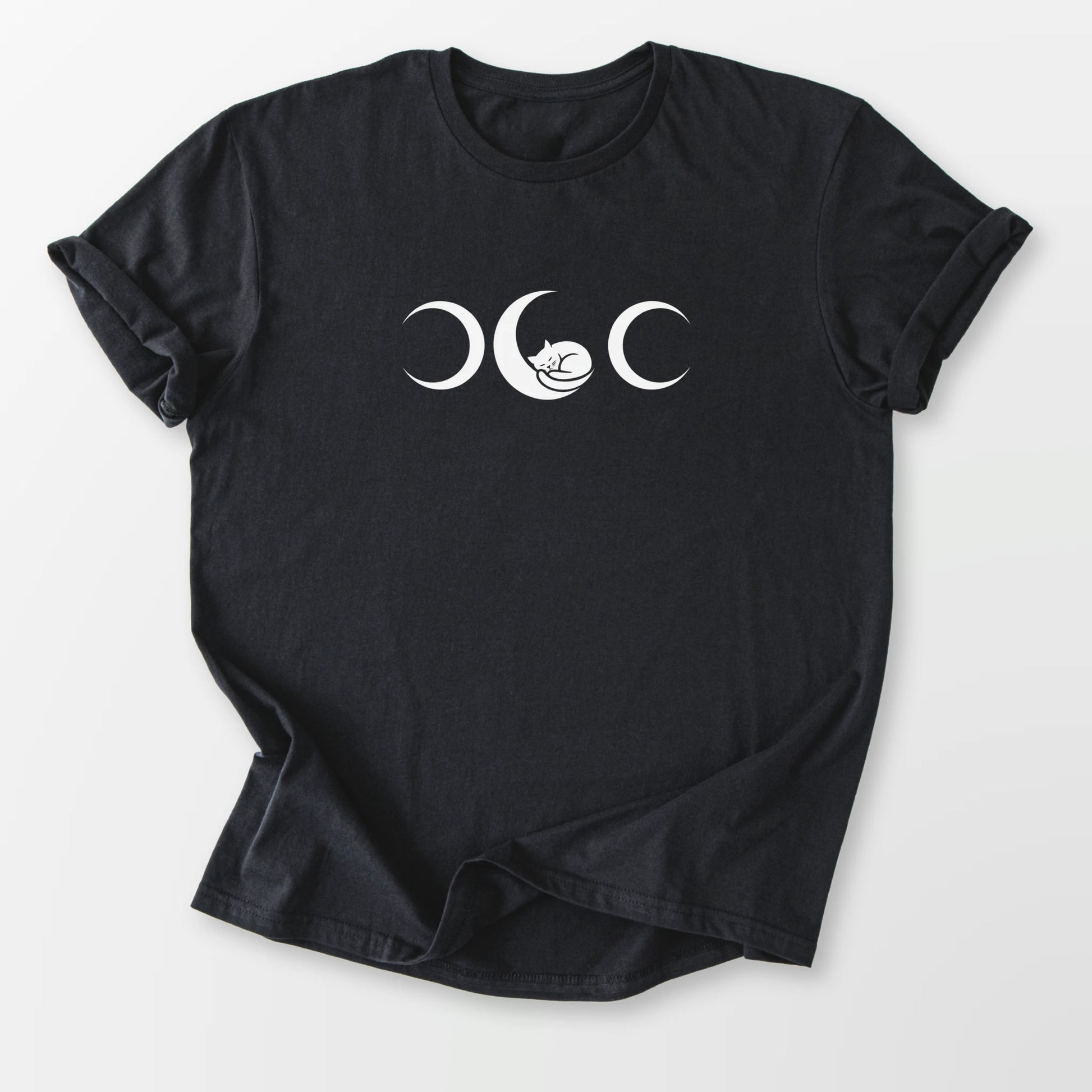 Familiar Moon Tee Black T-Shirt