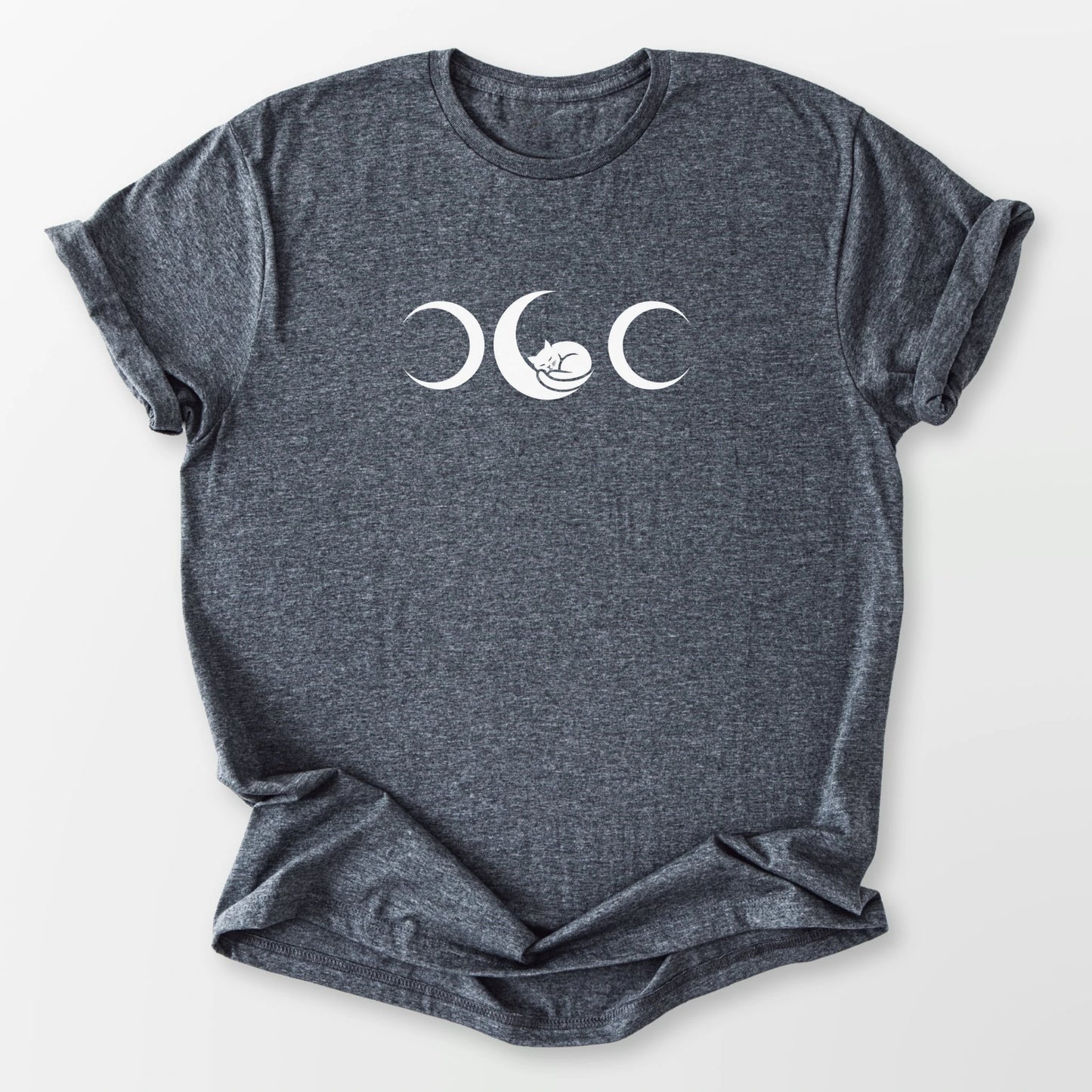 Familiar Moon Tee Dark Heather Grey T-Shirt