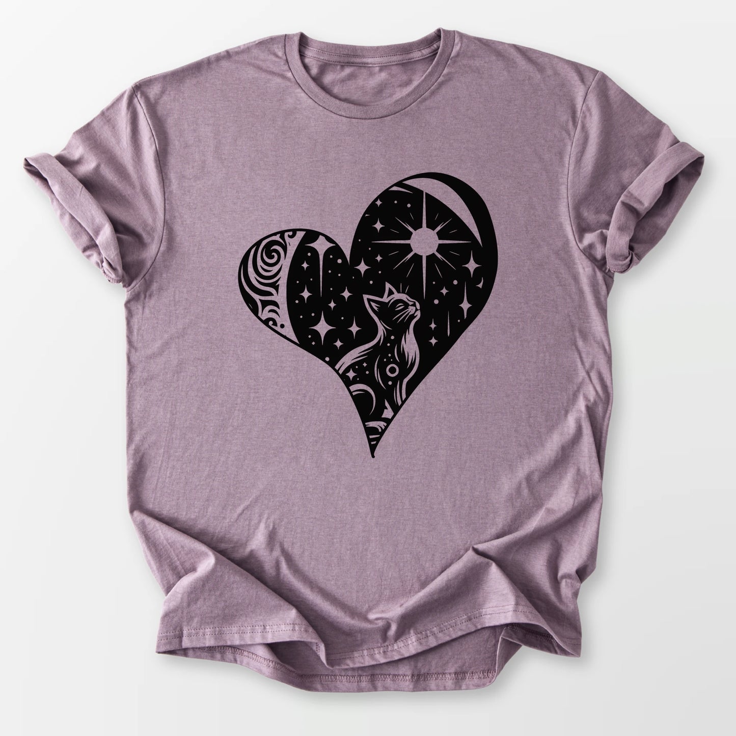 Feline Celestial Heart Tee Paragon T-Shirt