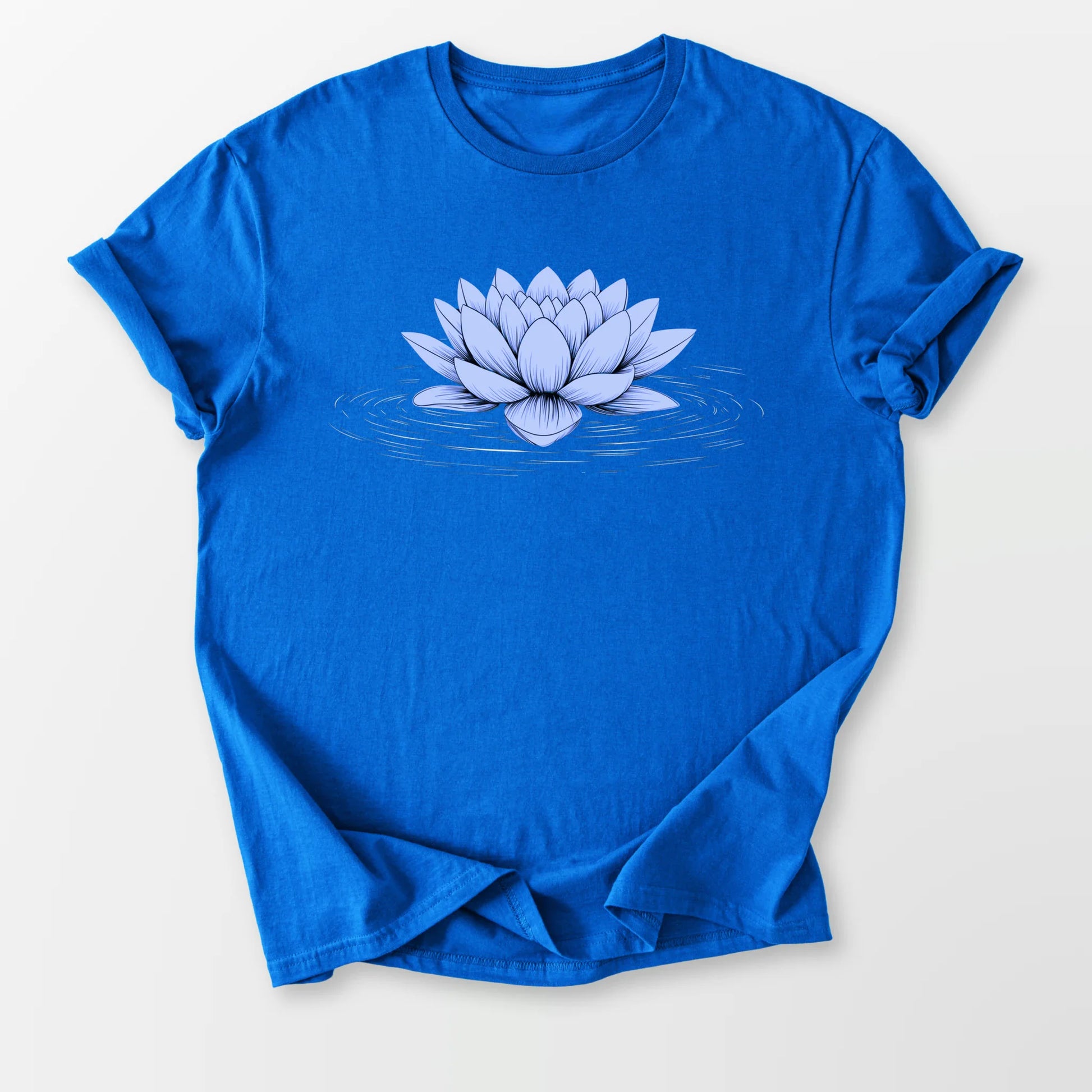 Floating Blue Lotus Tee Royal Blue T-Shirt