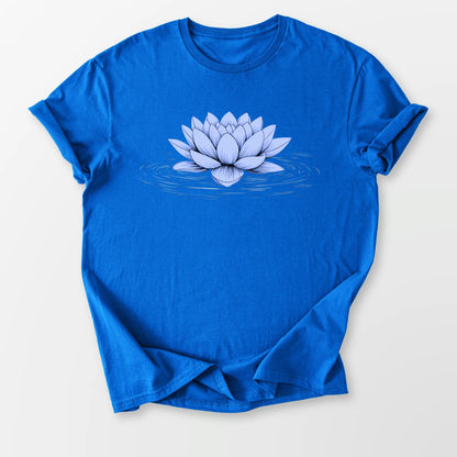 Floating Blue Lotus Tee Royal Blue T-Shirt