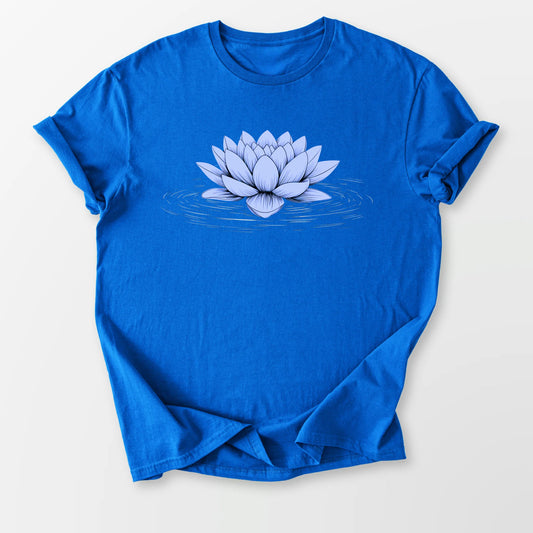 Floating Blue Lotus Tee Royal Blue T-Shirt
