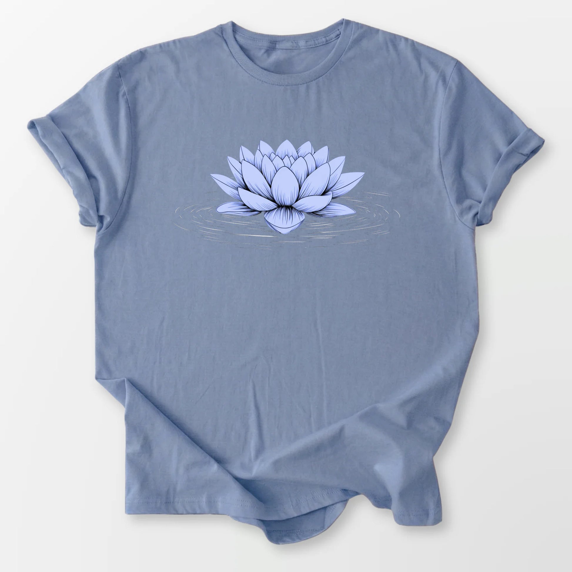 Floating Blue Lotus Tee Stone Blue T-Shirt