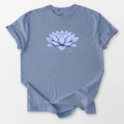 Floating Blue Lotus Tee Stone Blue T-Shirt