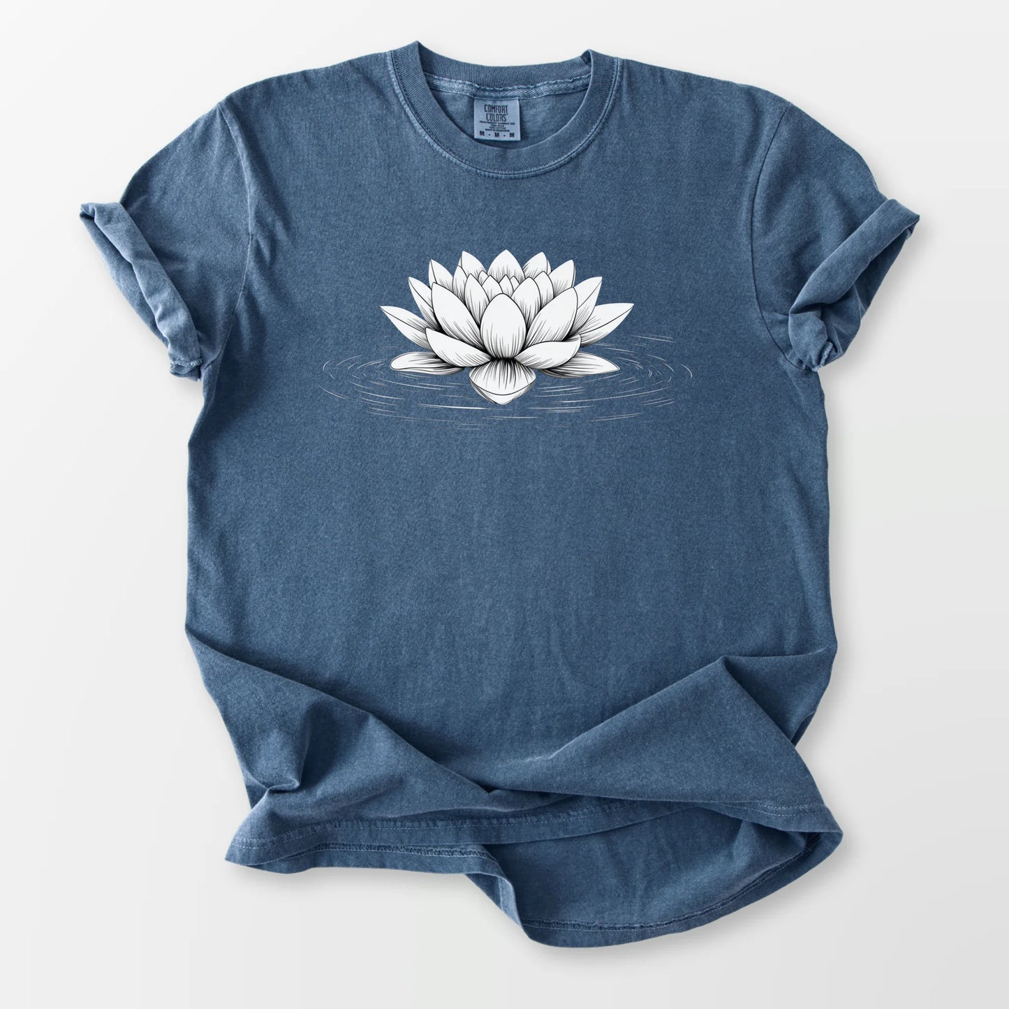 Floating Lotus Comfort Tee Denim T-Shirt