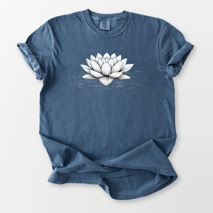 Floating Lotus Comfort Tee Denim T-Shirt