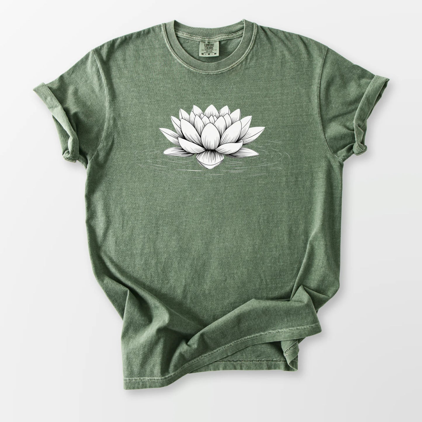 Floating Lotus Comfort Tee Moss T-Shirt