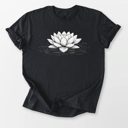Floating Lotus Tee Black T-Shirt