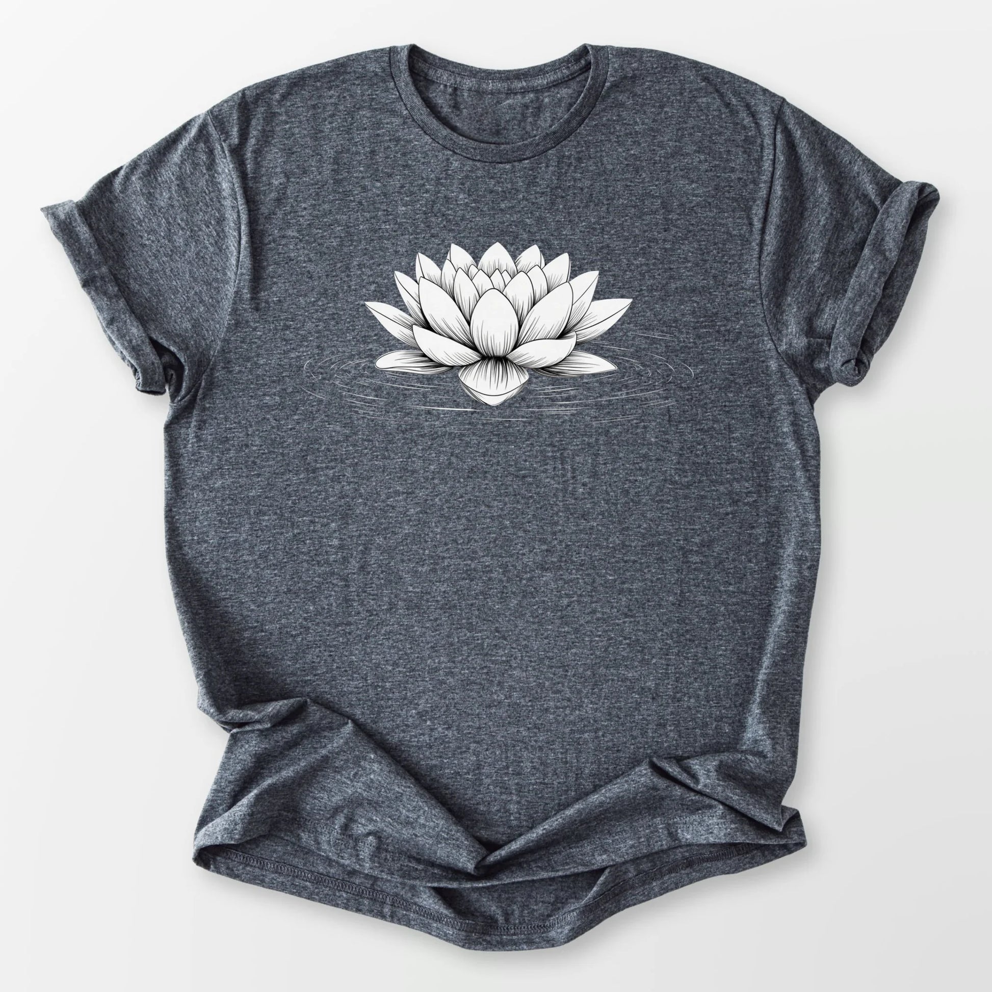 Floating Lotus Tee Dark Heather Grey T-Shirt