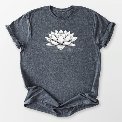 Floating Lotus Tee Dark Heather Grey T-Shirt