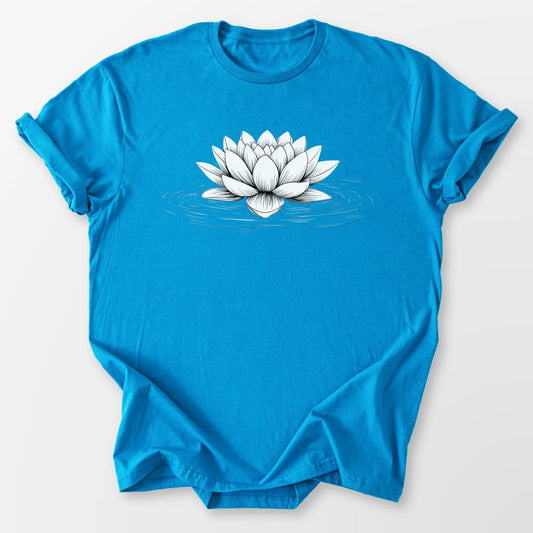 Floating Lotus Tee Sapphire T-Shirt