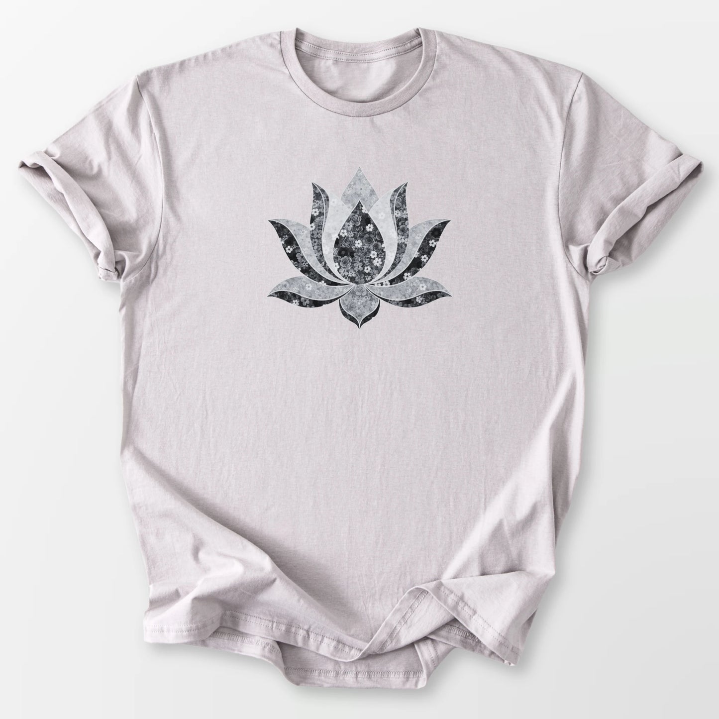 Flowering Lotus Tee Ice Grey T-Shirt