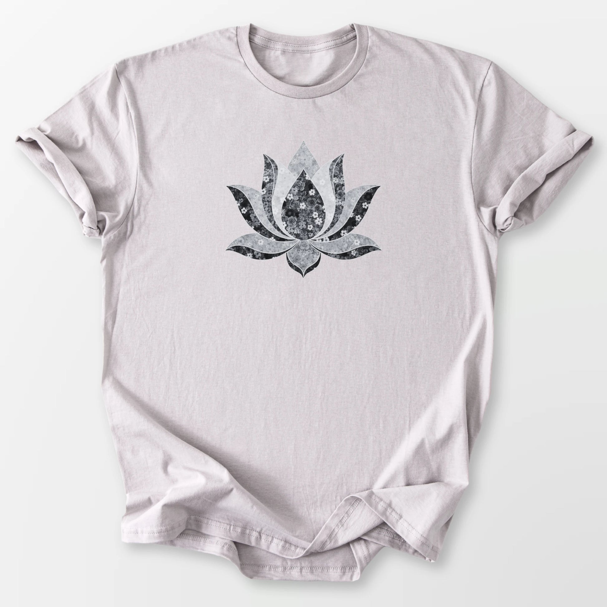 Flowering Lotus Tee Ice Grey T-Shirt