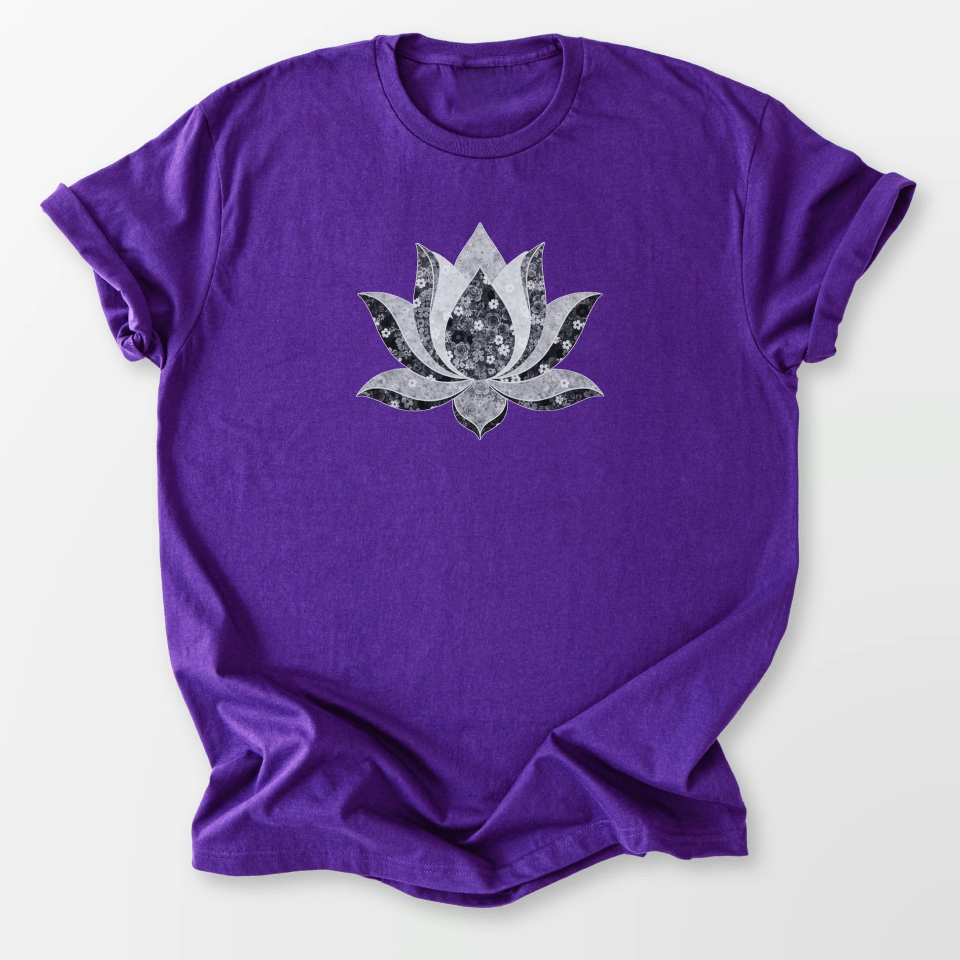 Flowering Lotus Tee Purple T-Shirt