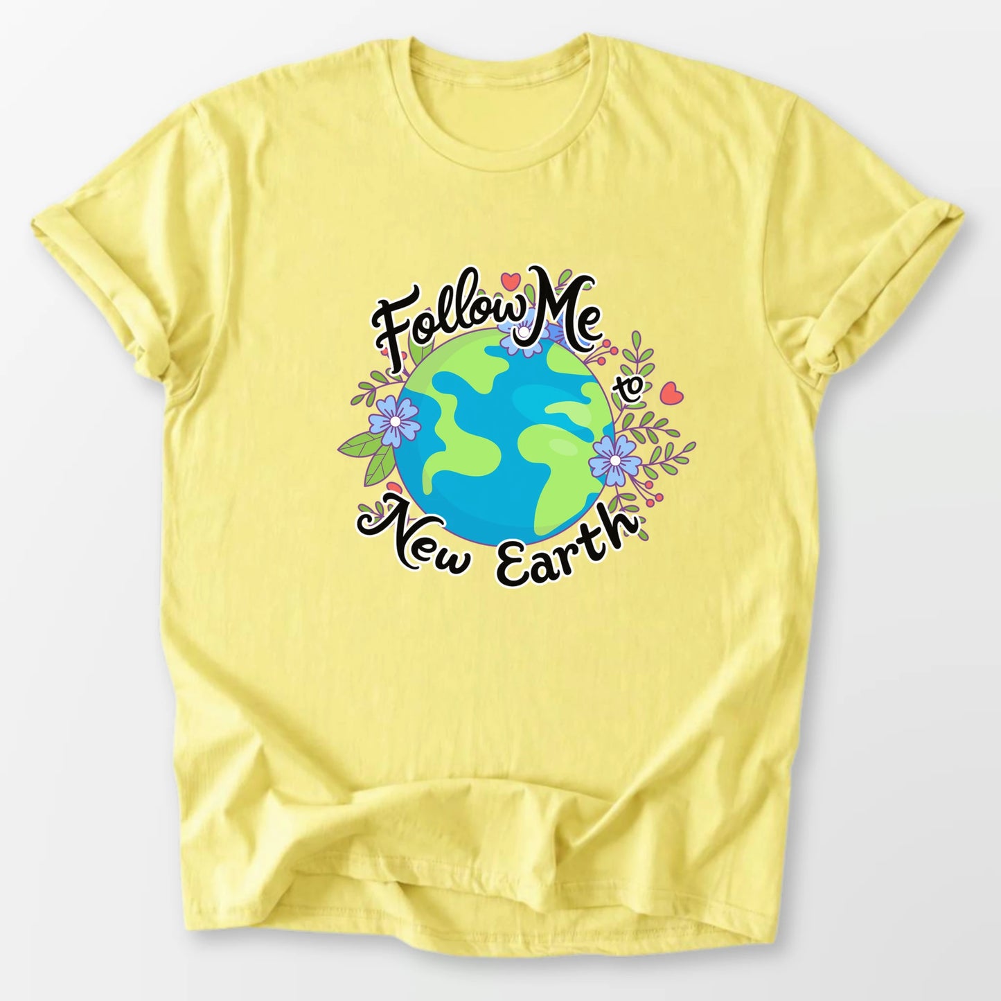 Follow Me to New Earth Tee Cornsilk T-Shirt