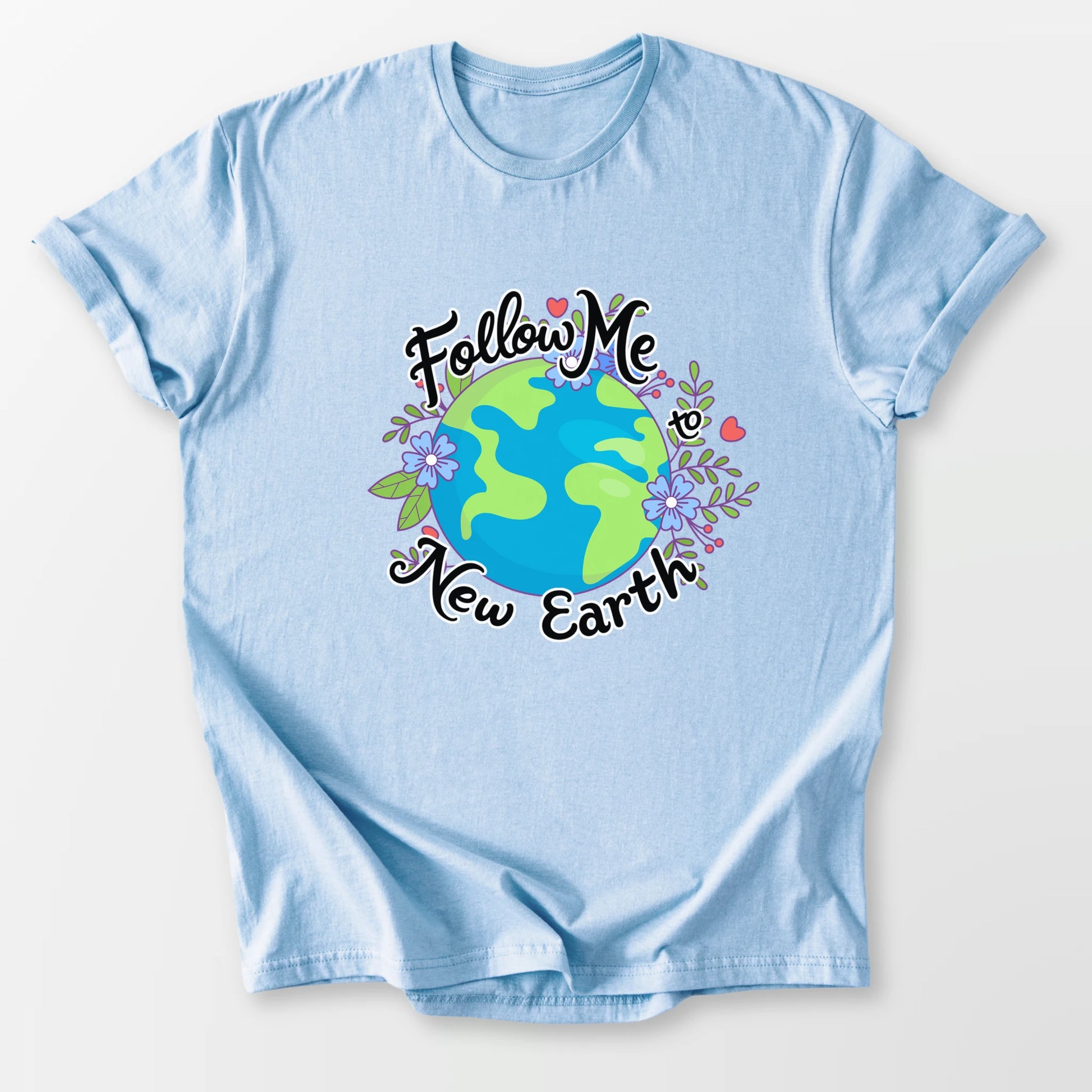 Follow Me to New Earth Tee Light Blue T-Shirt