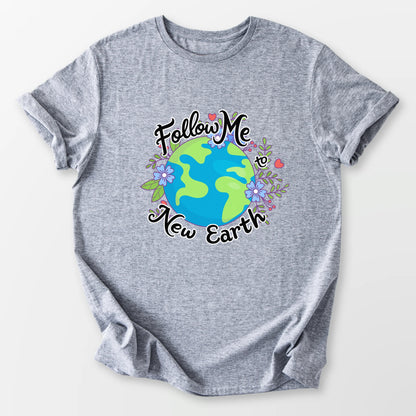 Follow Me to New Earth Tee Sport Grey T-Shirt