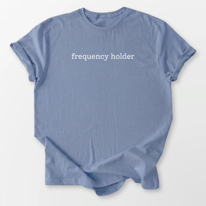 Frequency Holder Tee Stone Blue T-Shirt