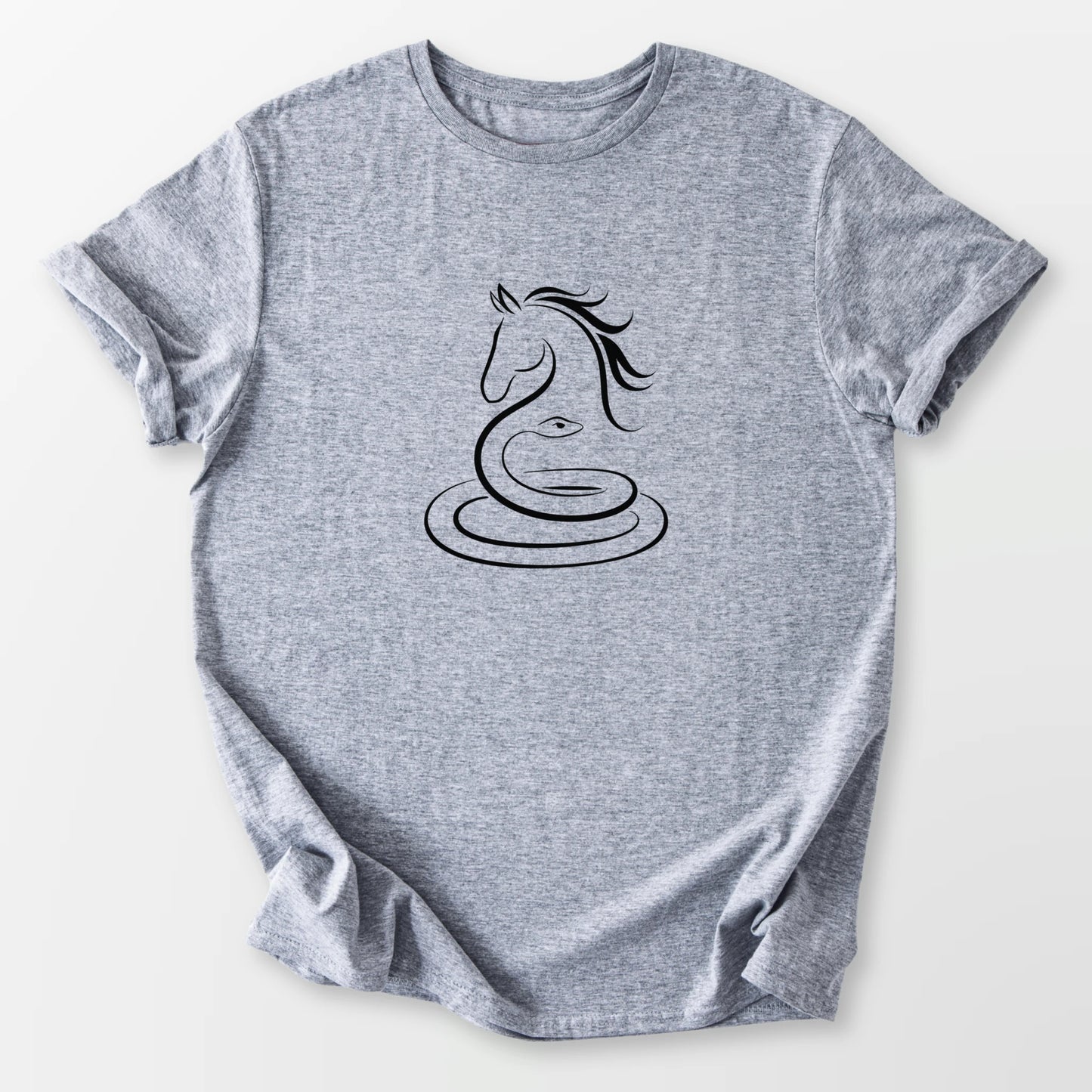 From Snake to Horse Tee Sport Grey T-Shirt