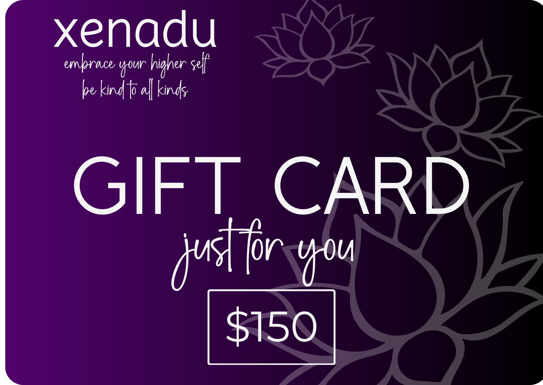xenadu gift card $150.00 Gift Card