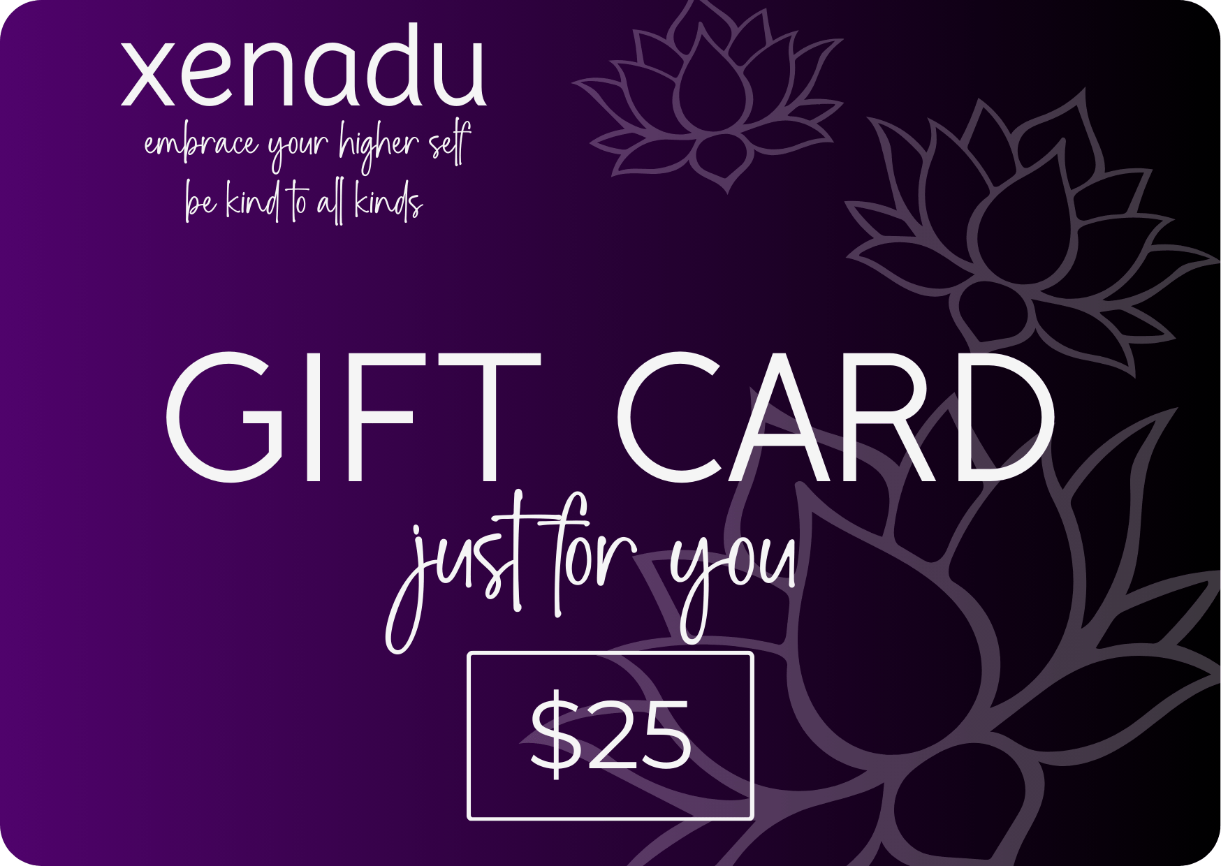 xenadu gift card $25.00 Gift Card
