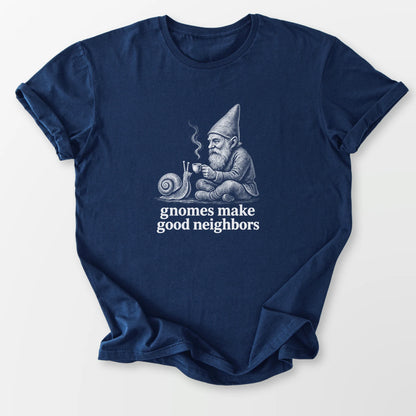 Gnome Neighbors Tee Navy T-Shirt