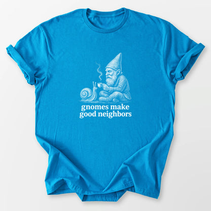Gnome Neighbors Tee Sapphire T-Shirt