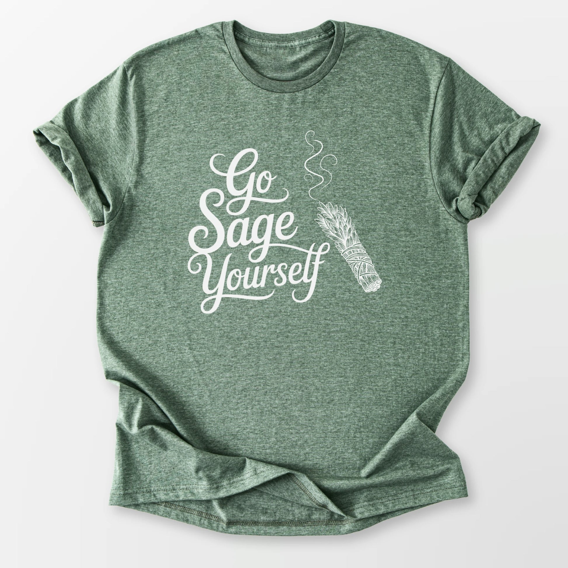Go Sage Yourself Tee Heather Military Green T-Shirt