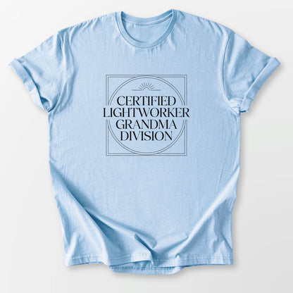 Grandma Lightworker Tee Light Blue T-Shirt