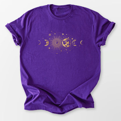 Grounded in the Cosmos Tee Purple T-Shirt