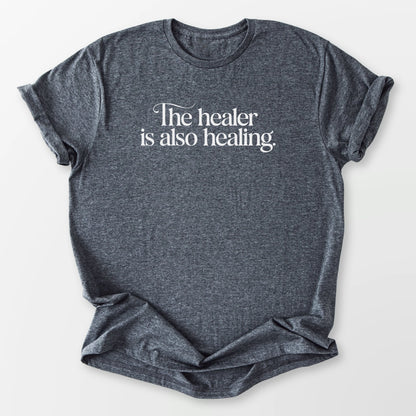 Healer Also Healing Dark Heather Grey T-Shirt