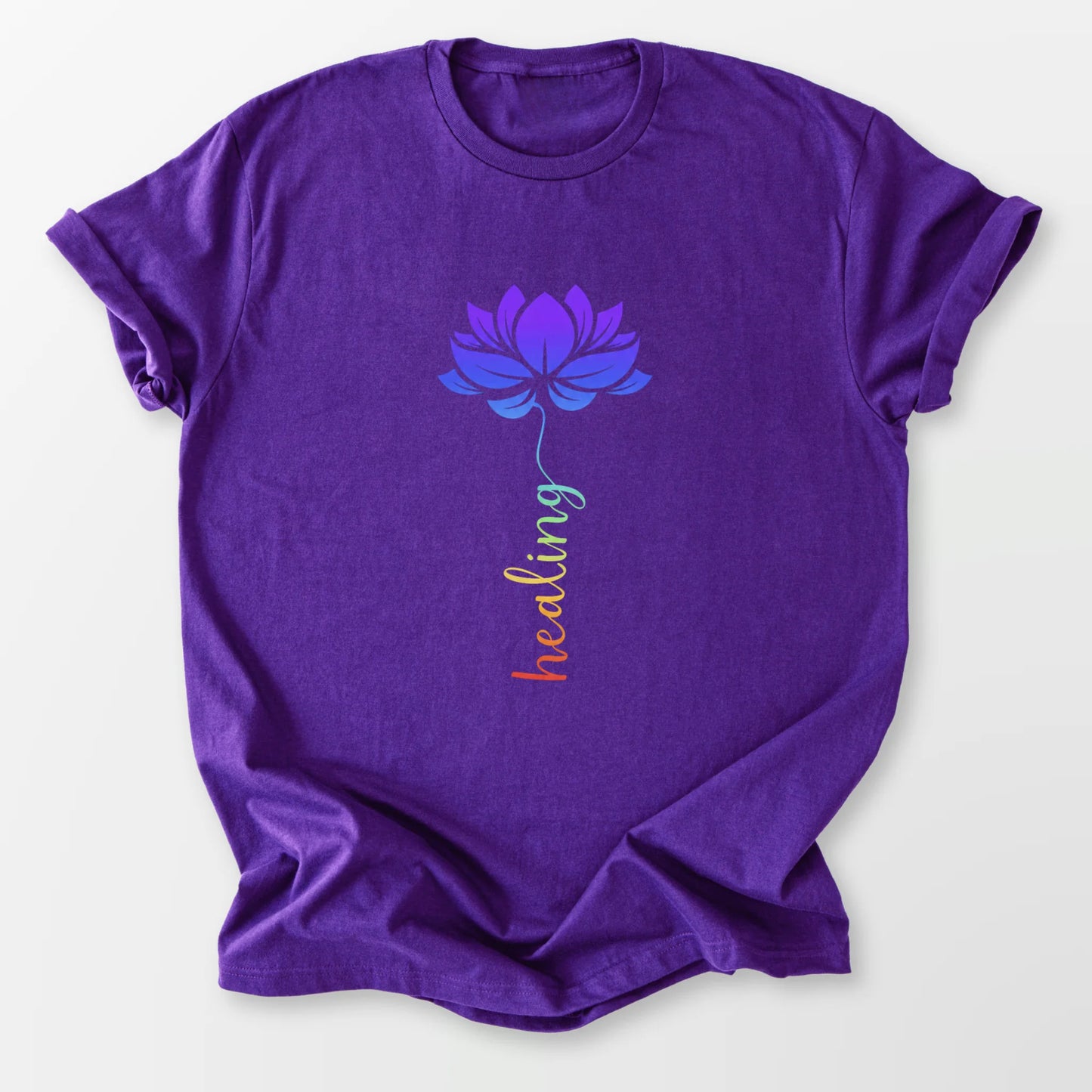 Healing Lotus Tee Purple T-Shirt