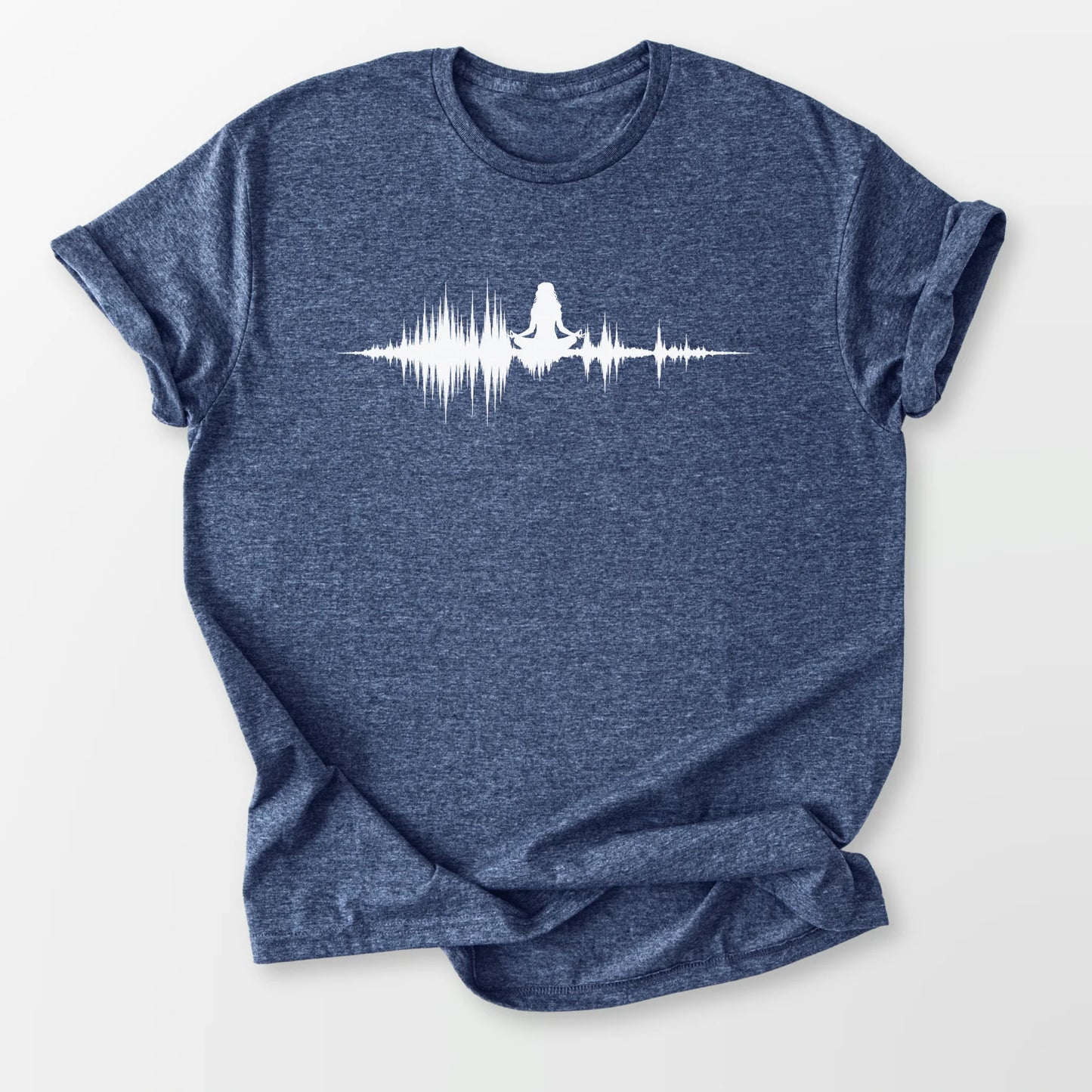 Healing Sound Tee Heather Navy T-Shirt