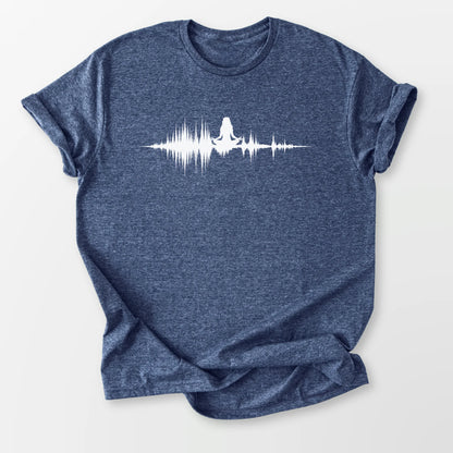 Healing Sound Tee Heather Navy T-Shirt