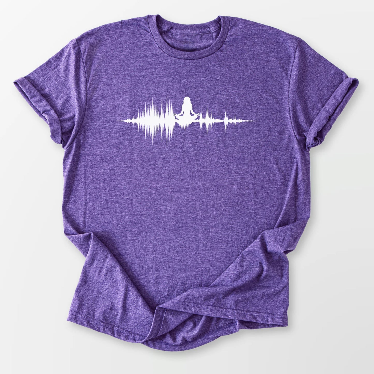 Healing Sound Tee Heather Purple T-Shirt