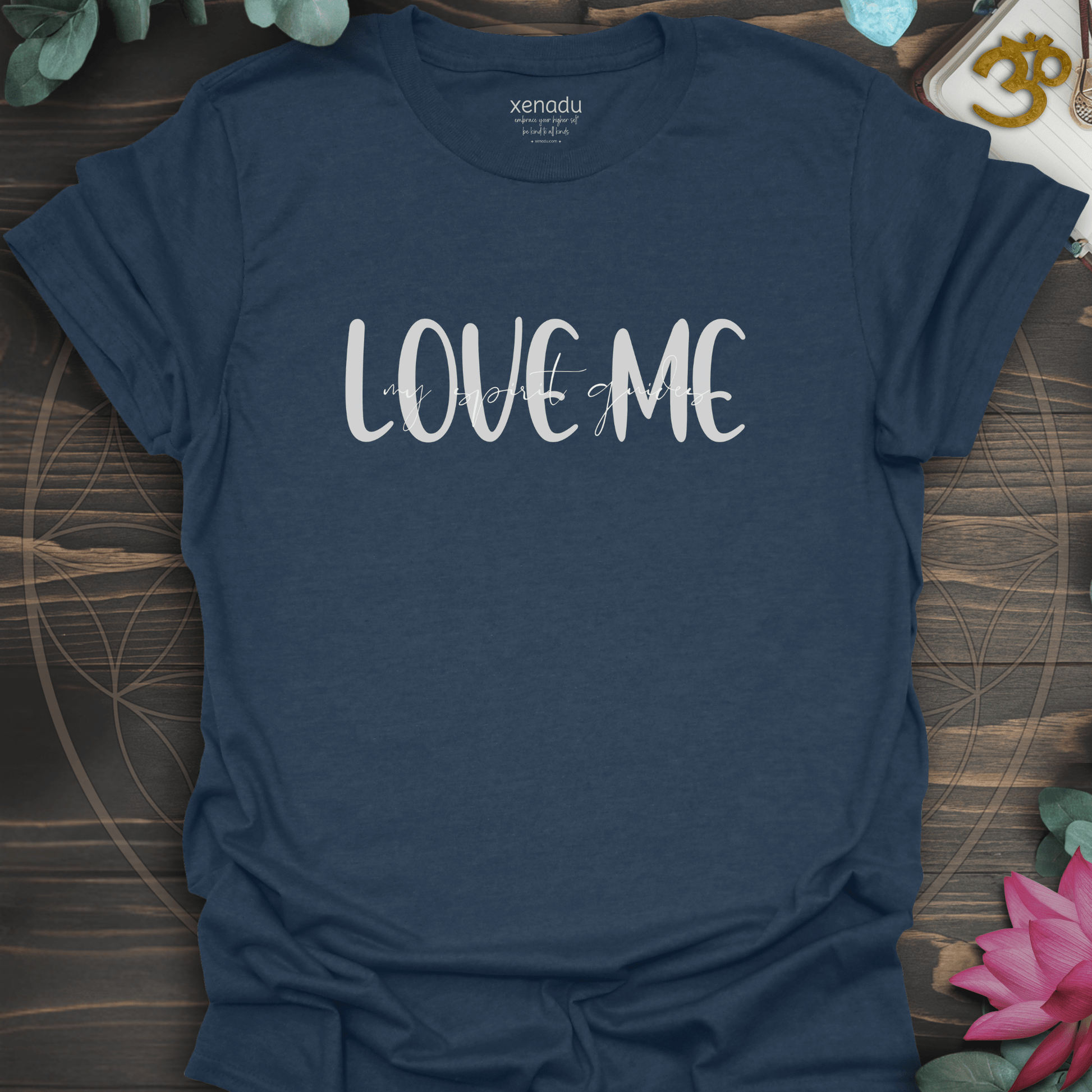 My Spirit Guides Love Me Tee Heather Navy T-Shirt