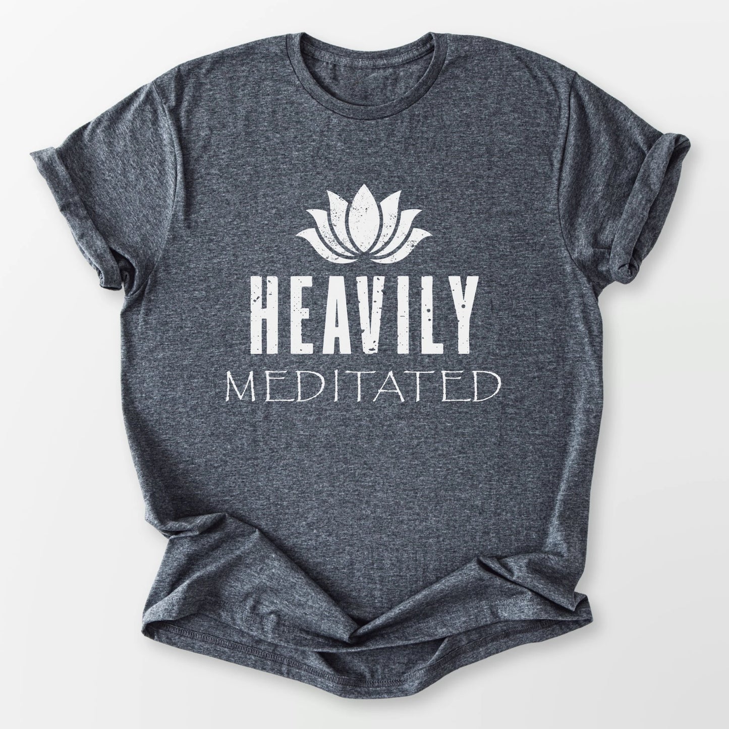 Heavily Meditated Tee Dark Heather Grey T-Shirt